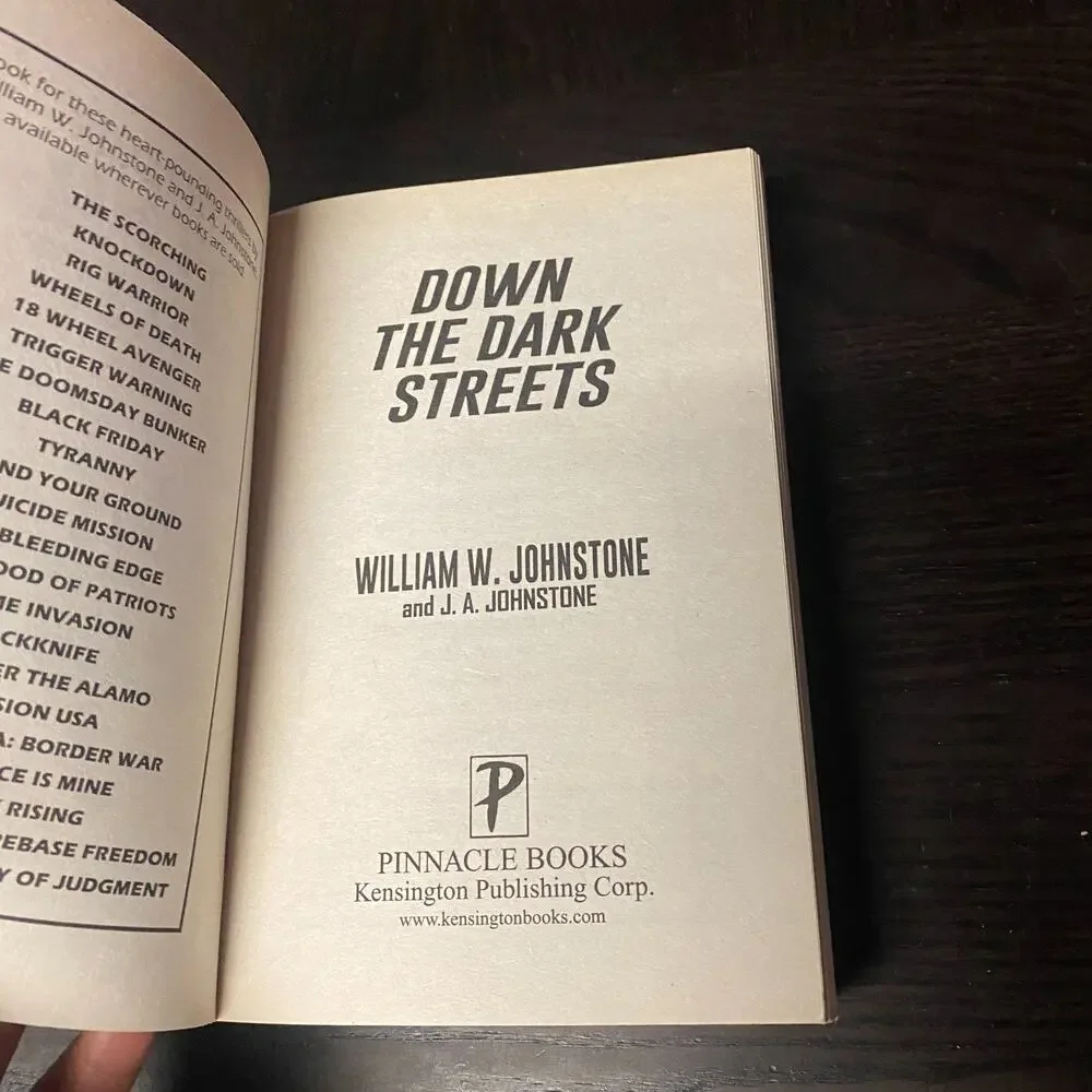 Down the Dark Streets by J. A. Johnstone and William W. Johnstone 2022